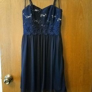 Navy blue short dress
